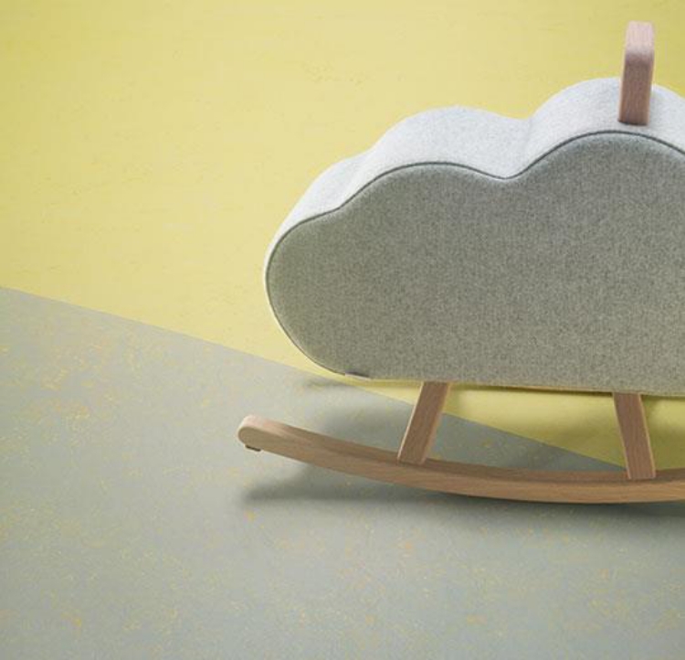 Pilt Marmoleum Concrete 2.5  yellow glow 3741