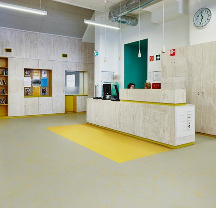 Pilt Marmoleum Concrete 2.5  yellow glow 3741