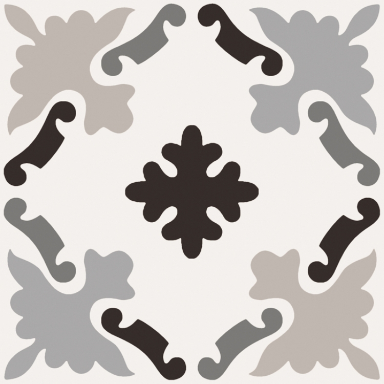 Pilt Põranda- ja seinaplaat Patchwork B&W 03 20x20R