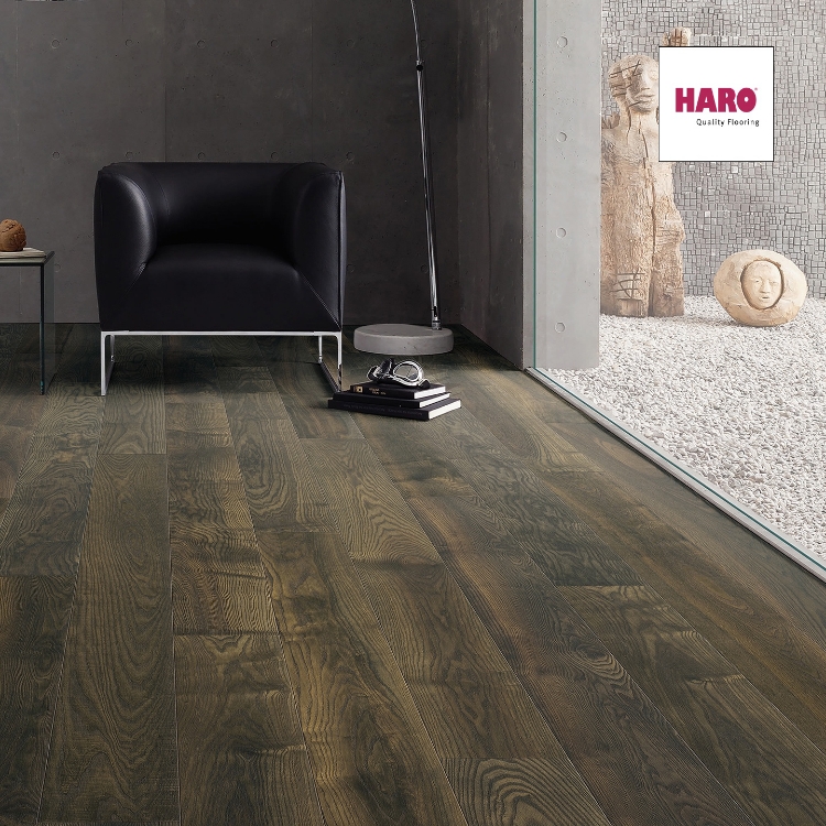 Pilt Parkett HARO 4000 Plank SAAR Expressive olive grey 4V oleovera
