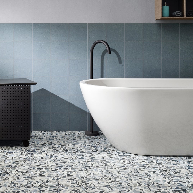 Pilt Põranda- ja seinaplaat Cementine Cocci azzurro 20x20R