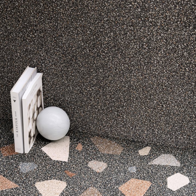 Pilt Põranda- ja seinaplaat NewDeco Palladian dark 90x90R LEV