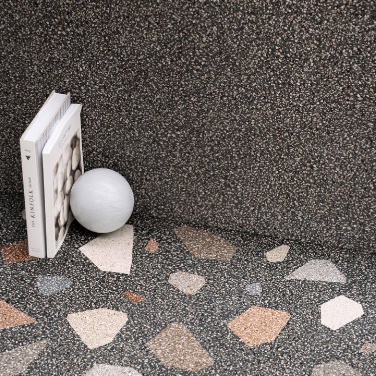 Pilt Põranda- ja seinaplaat NewDeco dark 90x90R LEV