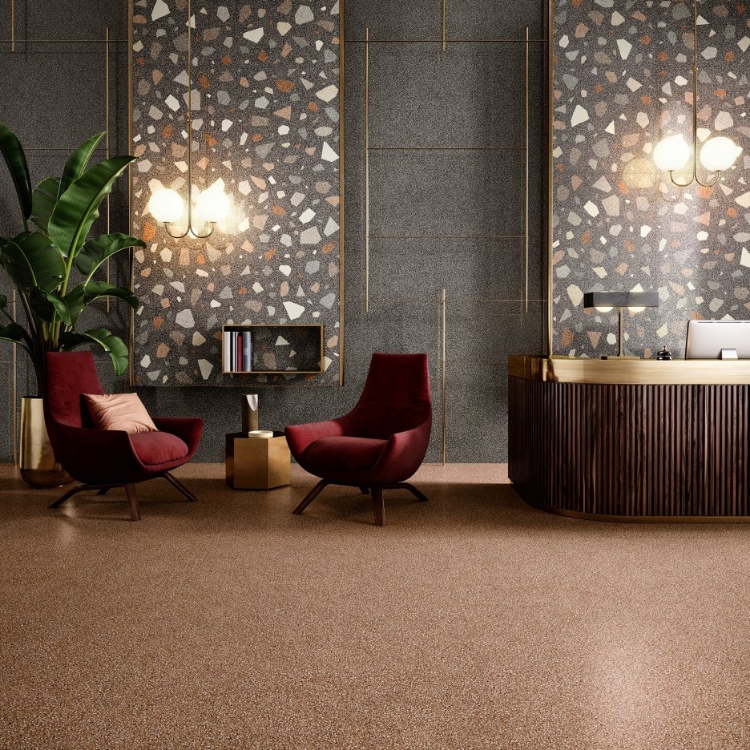 Pilt Põranda- ja seinaplaat NewDeco fire 60x60R NAT