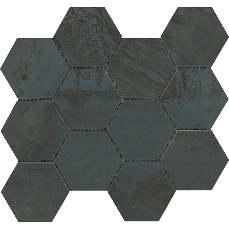 Pilt Portselanplaat Met Arch oxide mos esagono 30 x 34 cm