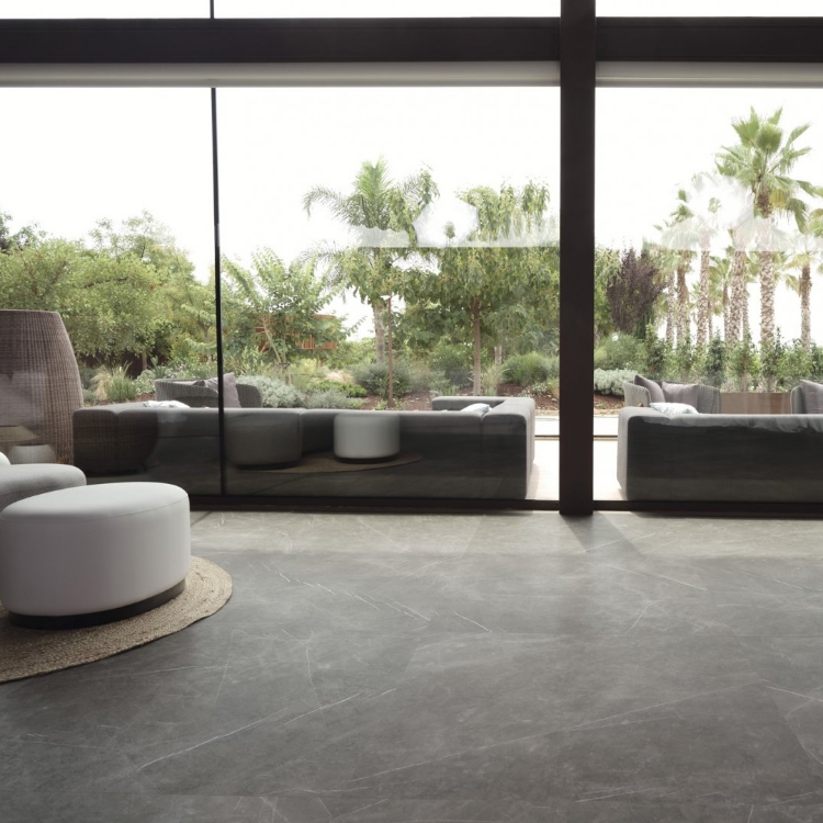 Pilt Põranda- ja seinaplaat Aran darkgrey 120x120R