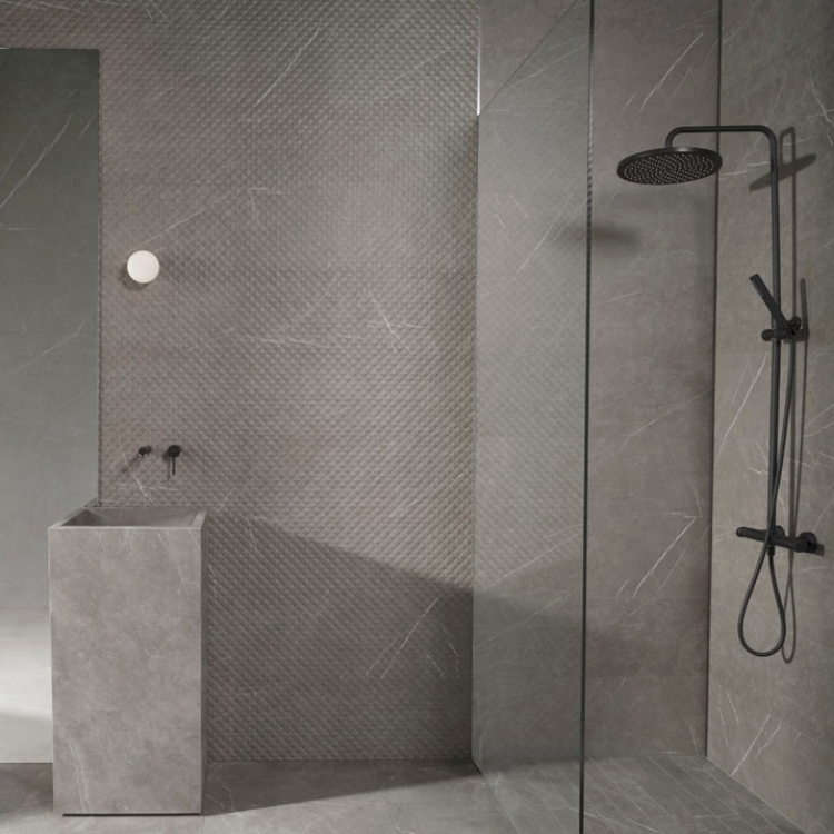 Pilt Põranda- ja seinaplaat Aran darkgrey 120x120R