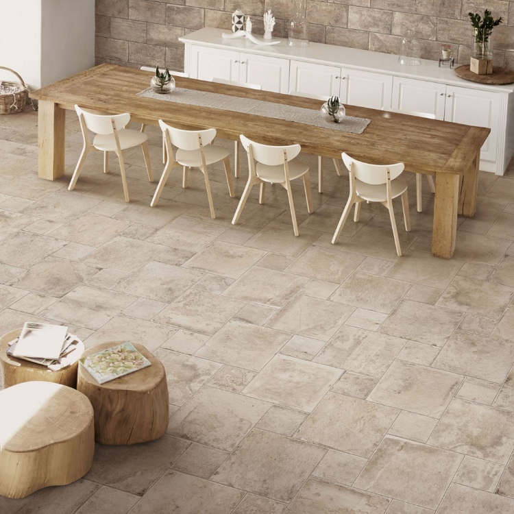 Pierre beige 38x38 & 19x19