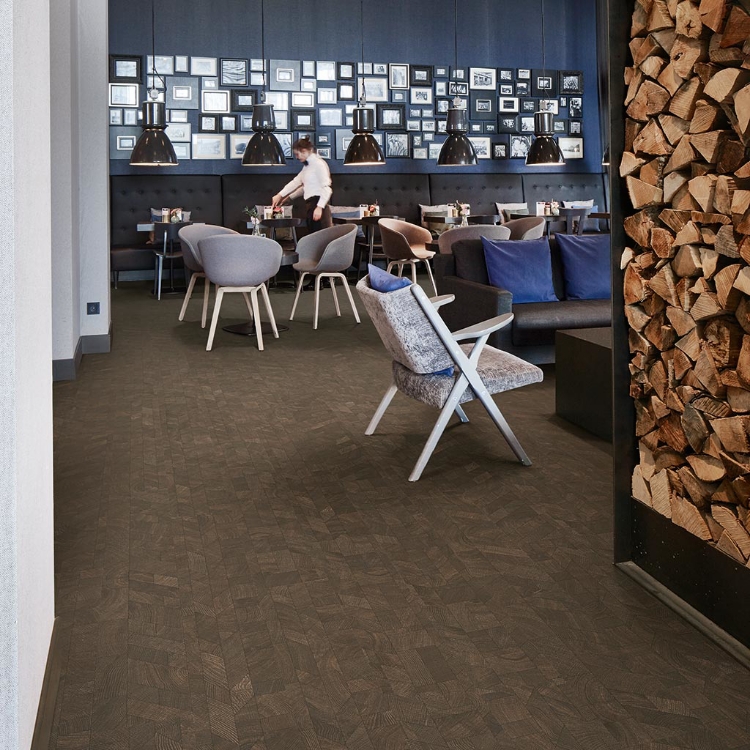 LVT-plaat Allura dark graphic wood