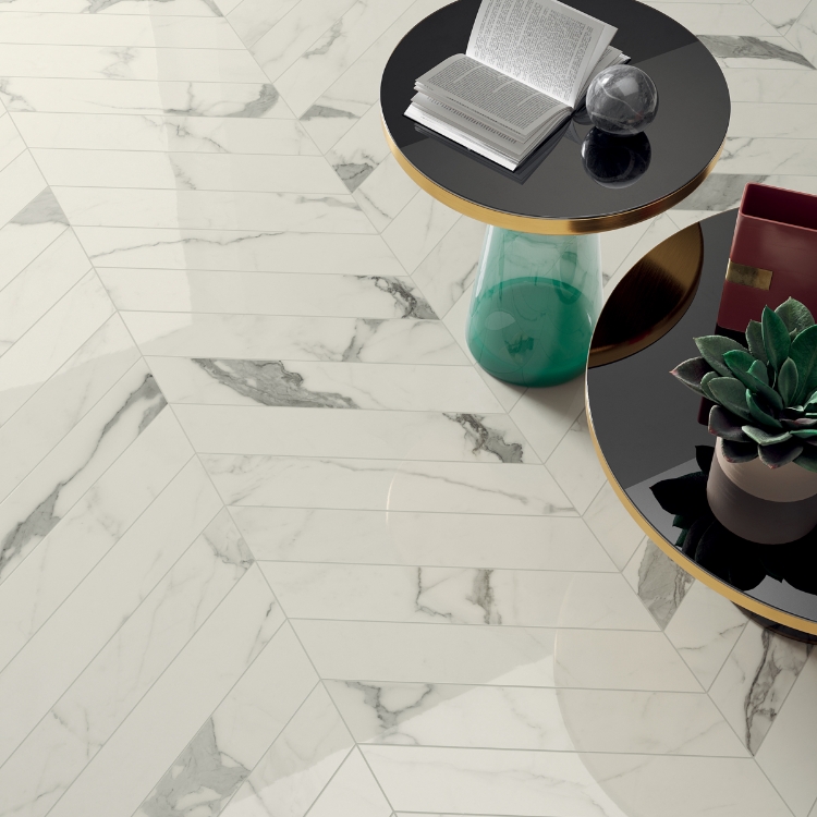 Elite statuario chevron