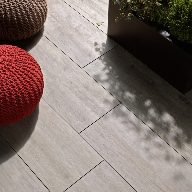 Terrassiplaat Timber bianco 30x120R