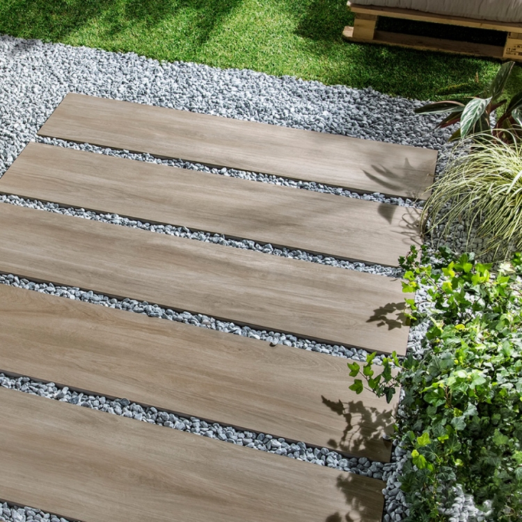 Terrassiplaat Mywood tortora 30x120R