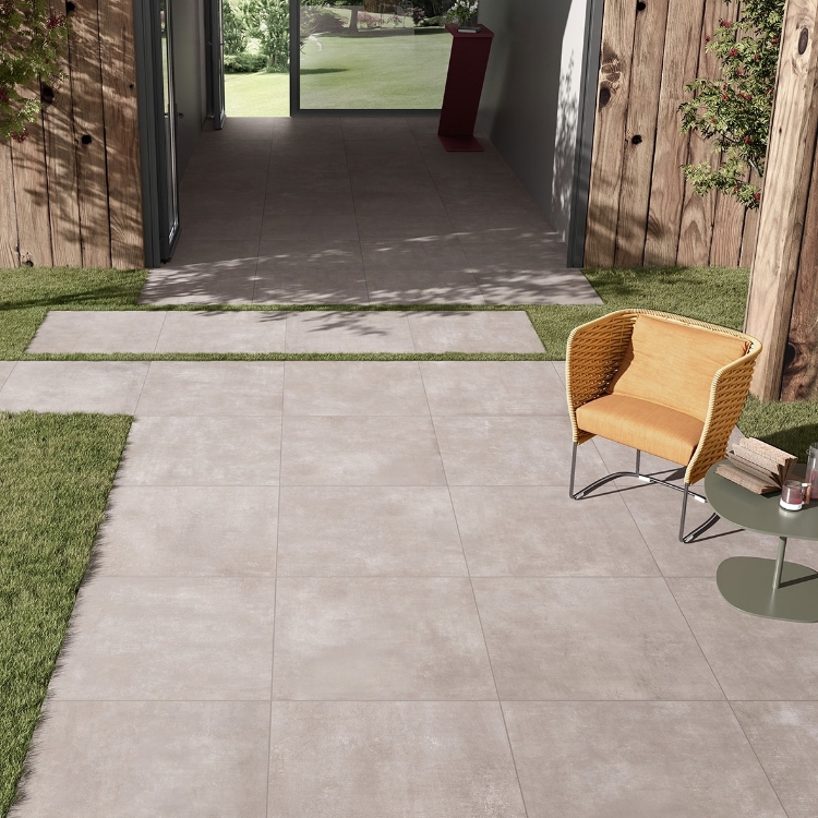 Terrassiplaat Flow taupe 80x80R
