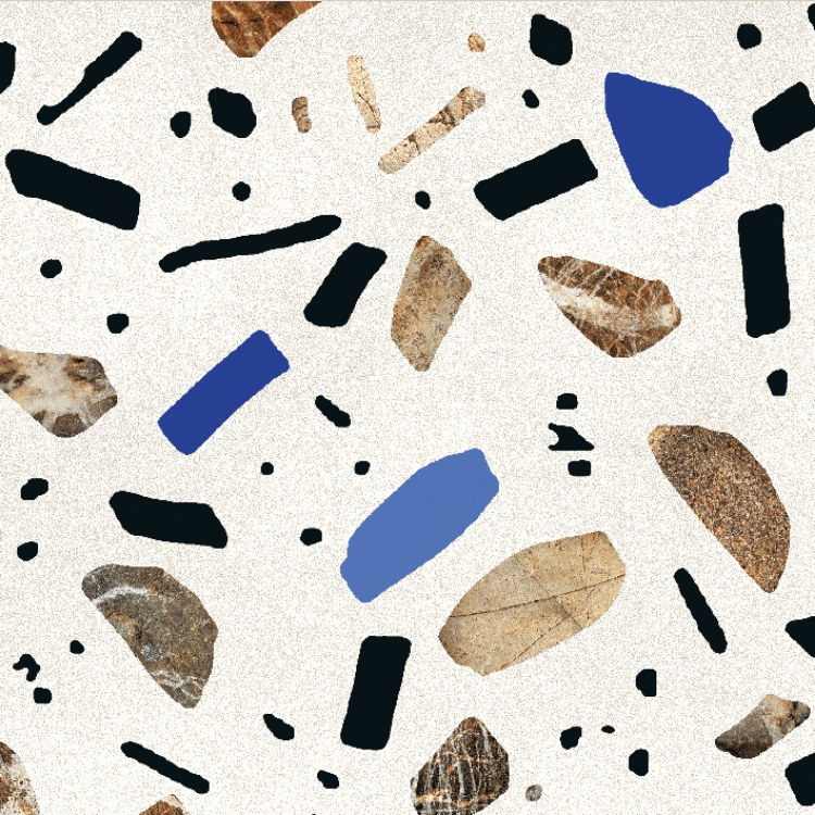 Ghiaia Maxi bianco 60x60