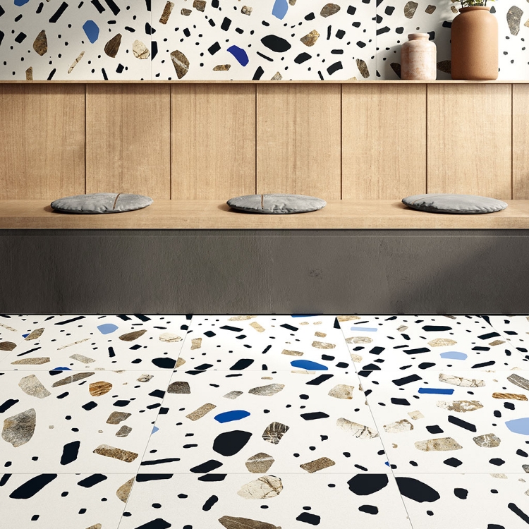 Ghiaia Maxi bianco 60x60