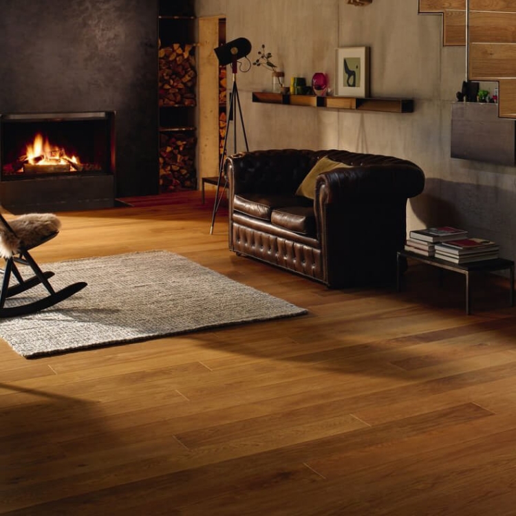 Pilt Parkett HARO 4000 Plank TAMM smoked Markant naturaLin+ 4V