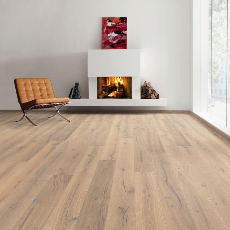 Pilt Parkett HARO 4000 Plank TAMM puro white Alabama 4V naturaLin+