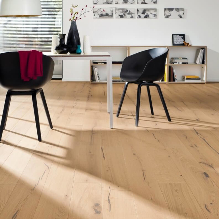 Pilt Parkett HARO 4000 Plank TAMM puro white Alabama 4V naturaLin+