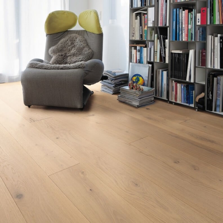 Pilt Parkett HARO 4000 Plank TAMM puro white Sauvage 4V naturaLin+