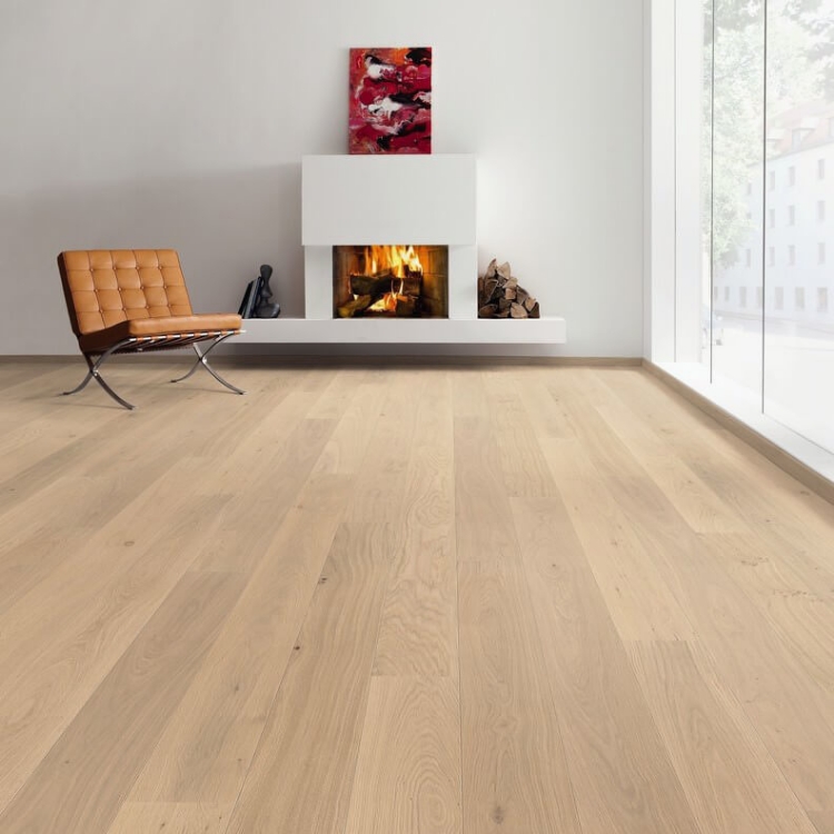 Pilt Parkett HARO 4000 Plank TAMM light white Markant 2V permaDur