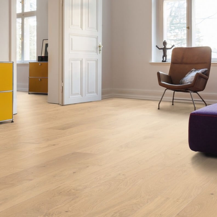 Pilt Parkett HARO 4000 Plank TAMM light white Markant 2V permaDur