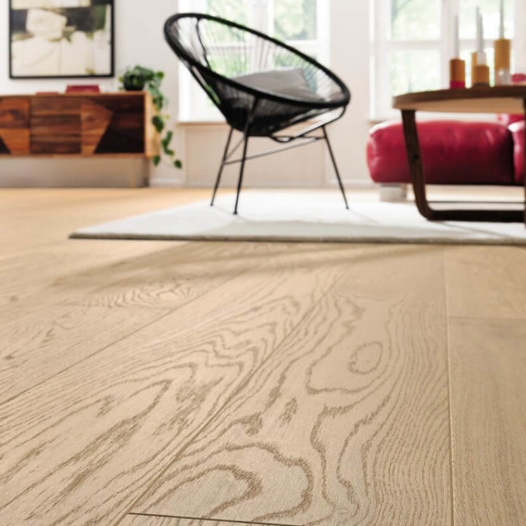 Pilt Parkett HARO 4000 Plank TAMM puro white Exklusiv 4V naturaLin+