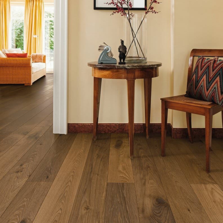 Pilt Parkett HARO 4000 Plank TAMM smoked Sauvage retro brushed 4V naturaLin+