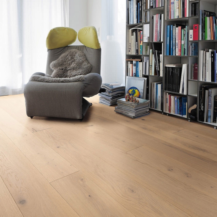 Pilt Parkett HARO 4000 Plank TAMM puro white Sauvage retro brushed 4V naturaLin+