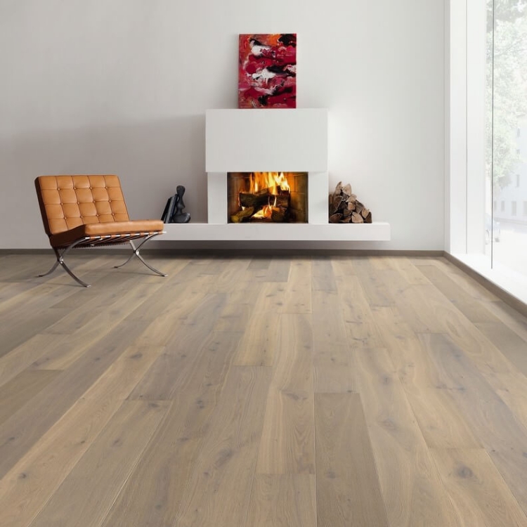 Pilt Parkett HARO 4000 Plank TAMM fumed puro white Sauvage naturaLin+