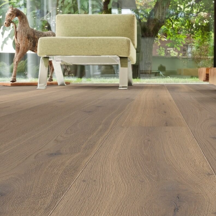 Pilt Parkett HARO 4000 Plank TAMM fumed puro white Sauvage naturaLin+