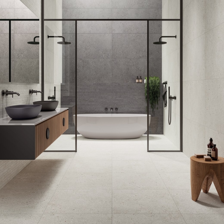 Pilt Põranda- ja seinaplaat Frammenti Bianco  Tech 60x60R