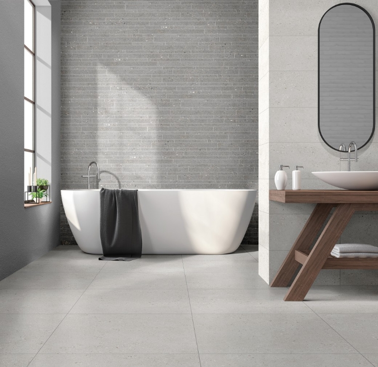 Pilt Põranda- ja seinaplaat Frammenti Bianco  Tech 60x60R